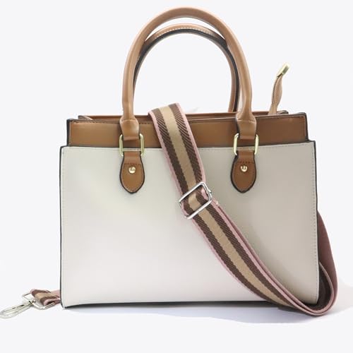 Bag Straps 1.5" Wide Purse Strap Adjustable Replacement Long Crossbody for Thick Shoulder Bags Canvas Handbags - color: Silver Hardware-1001