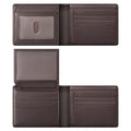GNDR Wallet For Men RFID Blocking Coffee Wallets Bifold Faux Leather Card Holder Front Pocket Mens Accessories With Gift Box - color: Coffee-03