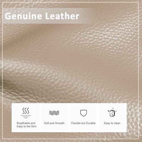 befen Genuine Leather Crossbody Bags for Women Travel Wallet Purse | Real Leather, Purse with Built in Wallet, RFID Blocking, 8 Card Slots, Crossbody Bag with Wallet, Detachable Shoulder Strap - color: Light Apricot