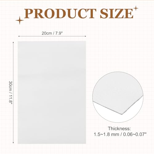 MECCANIXITY 1 PCS Top Grain Leather Sheet 11.8 x 7.9 Inch Natural Cow Leather 1.5-1.8mm Fabric Pieces for DIY Craft Furniture Office Belts Notebook Covers, White - color: White, size: 1.5-1.8mm