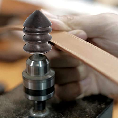 Honbay 2PCS Sandal Wood Leather Edge Burnisher Tool Leather Slicker Tool Leather Burnishing Tool Pointed Tip Leather Slicker for Rotary Tools