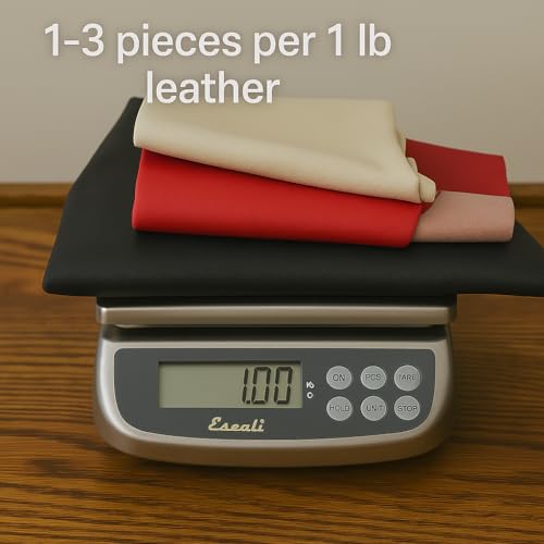 Premium Leather Scraps – Large Pieces by Memory Cross | Custom Color Requests | Soft, Flexible Leather Remnants for Crafts, Patches & Repairs | Ships from USA. Available in 1, 2 and 3 lbs. (1)