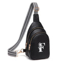 Viverte Crossbody Bags for Women Initial Sling Bag Cross Body Fanny Packs Personalized Gifts for Mom Women Wife - color: Black, style: F