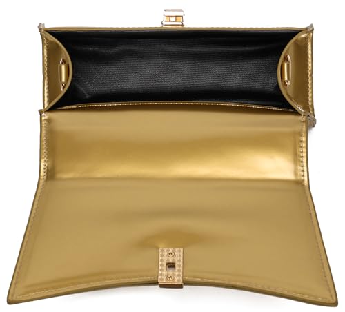 JHVYF Women Small Crossbody Bags Shoulder Bag Classic Satchel Handbags Ladies Cute Purses Satchels bag mini purse for women - color: Golden
