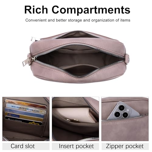 CLUCI Crossbody Bags for Women Crossbody Purses for Women Cross Body Bag Crossbody Purse with Adjustable Wide Strap | Womens Cross Body Bag Purse, Adjustable Wide Strap, Gifts for Women - color: 1-7darkpurple