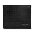 Nautica Men's Bifold Leather Wallet | RFID Blocking | ID Window | Card Slots | Organization | Durable | Stylish - color: Perforated - Black