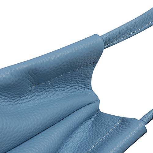 Iswee Soft Leather Tote Bucket Bag Hobo Shoulder Purse and Handbags Women | Large Size Roomy Pocketbooks Ladies Bag Everyday Bag Casual Work Travel Designer Hand Bag - color: Light Blue-lichee