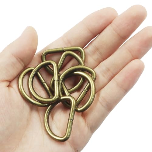 Welded Semi-Circular D Ring - color: Bronze