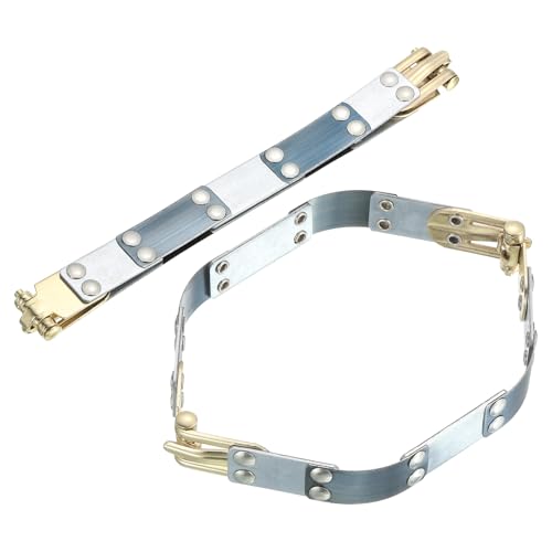 uxcell Metal Internal Flex Frames Kiss Clasp 2 Pcs 6.30" x 0.55" | Handbag Frame Hardware Accessories Bag Lock Clip for DIY Clutch Coin Purse Handmade Sewing Making Craft - size: 6.30" x 0.55"