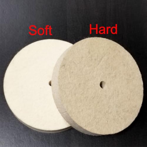 8 Inch Soft Felt Buffing Wheel with 5/8" Arbor Hole - style: 8'' Soft Felt Wheels