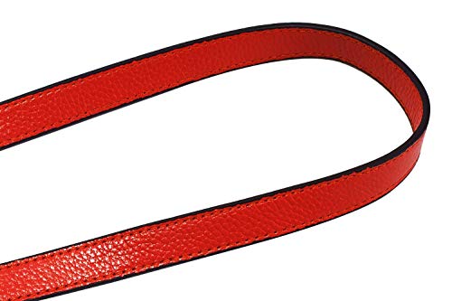 VanEnjoy Full Grain Leather Replacement Strap Shoulder Bag Purse, 0.98 inch Width Gold Hardware (Red) - color: Red, size: 26 inches