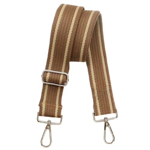 Adjustable Brown Purse Strap - 1.5" Wide Handbags, Camera, Guitar, Phone & Crossbody Bag Replacement Shoulder Straps(Silver Hardware) - color: Purse Strap-Silver hook-T504