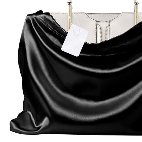 P Pothuiny 2 Pcs Satin Dust Bags for Handbags - color: Black