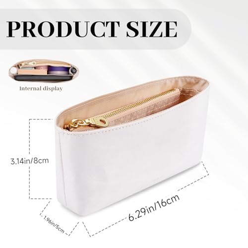 Purse Straps Kit Replacement with Multi-Pocket Waterproof Handbag Organizer Insert Compatible with Mini Longchomp Tote Bag