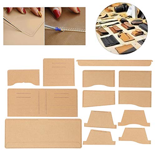 Jeanoko Practical Wallet Template Leather Acrylic Template Leather Craft Model Leathercraft DIY Tool
