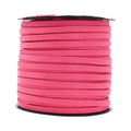 Mandala Crafts 5mm Dark Pink Faux Suede Vegan Leather, Jewelry Making | 50 Yards Durable Flat Leather Strings, Laces & Strips for Bracelets, Necklaces, Braiding, Dream Catchers Supplies & Chokers - color: Dark Pink, size: 5mm 50 Yards