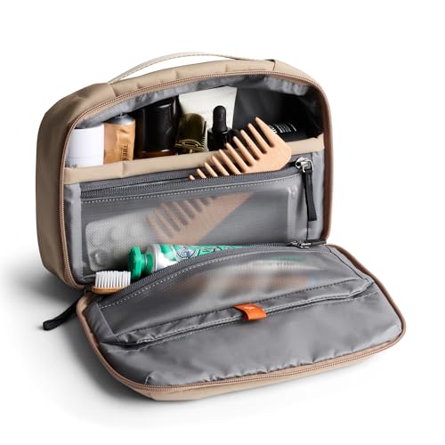 Bellroy Hanging Toiletry Kit 3L, Travel Toiletry Bag - Stone | 3L hanging toiletry bag for men and women, designed for travel - color: Stone