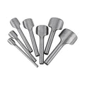 Zjchao Half-Round Punch Cutter, 7PCS DIY Leather Carft Belt End Half Circle Angle Corner Cutter Strap Wallet Tool 10-40mm Leather Punch Tool