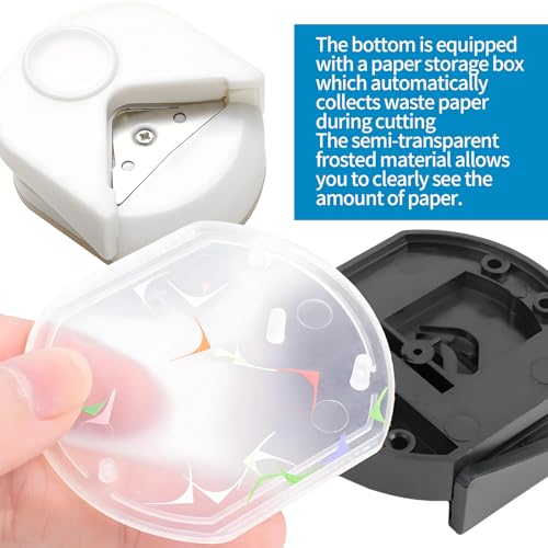 2Pcs Corner Rounder Punch – 4mm Mini Corner Rounder Paper Punch，Suitable for Scrapbooking,Photo Card Making, Paper Cutting DIY Crafts. - size: 2pcs