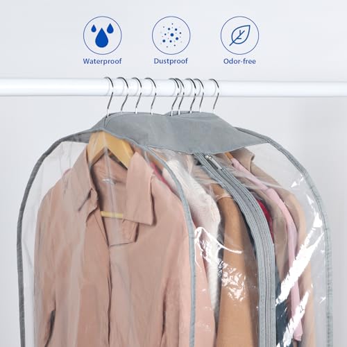 Zilink Garment Bags for Fur Coat Suit Bags for Closet Storage 40 in, 4 Pack - size: 40"-4pcs-10" Gussted