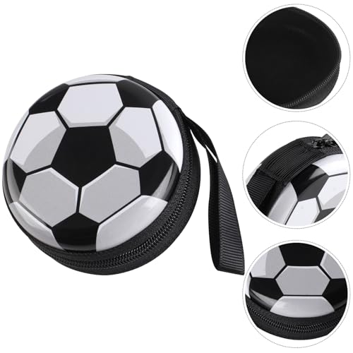 12 Pack Small Soccer Coin Purse with Zipper, Soccer Storage Box Tinplate Coin Purse Set Wallet Bag for Sports Themed, Birthday Party Decoration, Baby Shower, Classroom Prize Candy Organizer