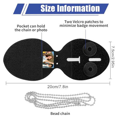 Genuine Leather Police Badge Holder with Belt Clip and Neck Chain | Universal Recessed Heavy Duty Badge Holder for Law Enforcement, Sheriff, Security Officer, Tactical Badge Case for Shield - size: Oval
