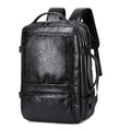 Carry On Backpack, 40L Expandable Travel Backpack, Black | Airline Approved, Laptop Compartment, Water Resistant, Business Travel Bags, Men Women Weekend Trip - color: Black