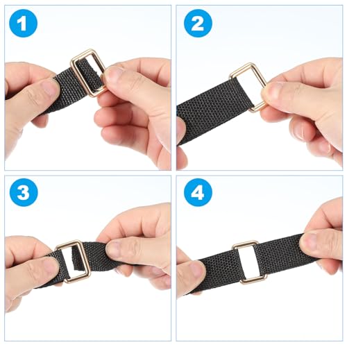 PATIKIL Metal Tri-glide Slide Buckle Zinc Alloy | Adjuster Sliders Webbing Strap Fastener Replacement for Bag Belt Dog Collar - color: Silver, size: 5/8 Inch