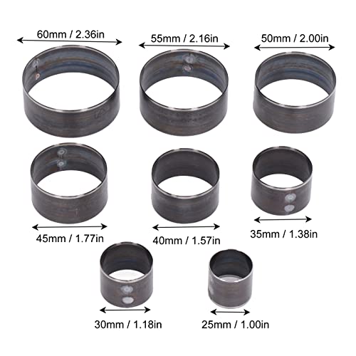 Yosoo Health Gear Leather Cutting Dies Set 8-Piece 25-60mm, Alloy Steel