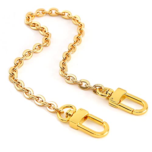 Xiazw Mini Copper Purse Chain Shoulder Crossbody Strap Bag Accessories Charm Decoration - color: Bright Gold, size: 26''