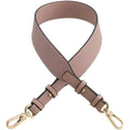 Adjustable Crossbody Bag Replacement Strap - Faux Leather Handbag Shoulder Strap With Metal Clasp - Dark Pink - color: Dark Pink, size: Gold Clasp