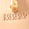 DandS ltd Leather Stamp Tool, Braided Strips, Professional Steel Craft Tool for Leatherworking, Embossing, Carving & Stamping Leather Projects, Belts Wallets & DIY Projects Compatible with Mallet #495