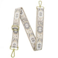 1.5" Wide Purse Strap Adjustable Replacement Gold Hardware Long Crossbody Bag Strap for Thick Shoulder Bags Canvas Handbags Straps - color: Gold Hardware-A-gary