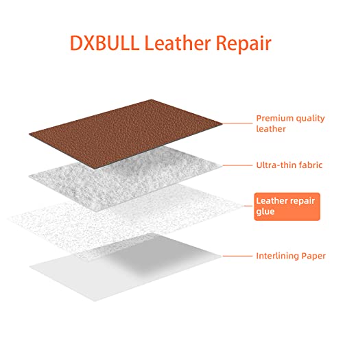 DXBULL Large Leather Repair Kit Self Adhesive Leather Tape Waterproof, DIY Leather Patch for Couches Car Seats Furniture Kitchen Cabinets Wall 23.6 x 78.7 inch (Dark Coffee) - color: Dark Coffee, size: 23.6x78.7 inch