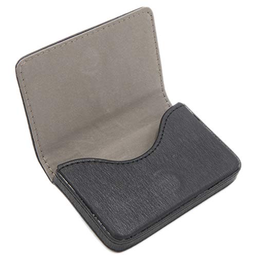 AI-DEE RFID Blocking Wallet - Minimalist Leather Business Credit Card Holder - Black2 - color: Black texture