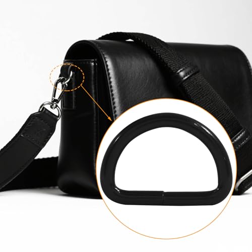 Welded Semi-Circular D Ring - color: Black
