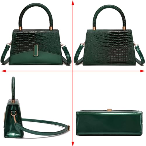 JHVYF Women Small Crossbody Bags Shoulder Bag Classic Satchel Handbags Ladies Cute Purses Satchels bag mini purse for women - color: Deep Green