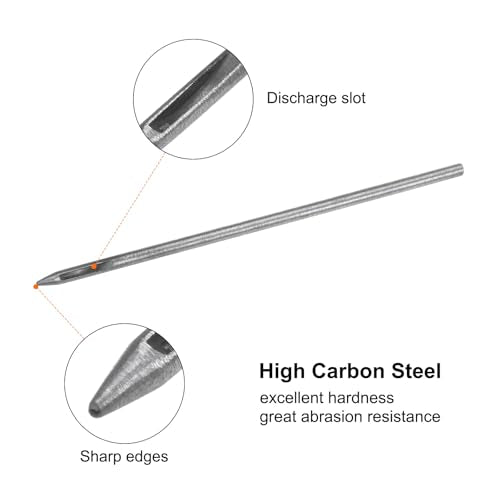 HARFINGTON 2pcs Hollow Punch for Leather 0.5mm Round Hole Punch Tool for Belt Puncher Carbon Steel Single Punch for Watch Belt Cut Leather Craft Rubber Paper Fabric Plastic Soft Material - size: 0.5mm