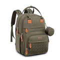 BabbleRoo Diaper Bag Backpack - Baby Essentials Travel Tote - Multi Function Water Resistant Diaper Bag, Travel Essentials Baby Bag with Changing Pad, Stroller Straps & Pacifier Case - Army Green - color: Army Green, size: Large