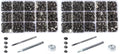 100 Sets - 12mm(1/2") Metal Line 20 Gunmetal Black Plated Steel Snaps Fastener Leather Rapid Rivet Button Sewing with Seting Tool (12mm, Gun Black) (Pack of 2) - color: Gun Black, size: 12mm (Pack of 2)