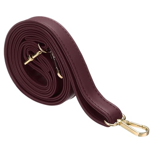 uxcell Leather Purse Strap Replacement Crossbody, 27.6-51.2 Inch Adjustable Bag Strap Purse Straps for Women Crossbody Bags Shoulder Bag Handbag, Burgundy - color: Burgundy