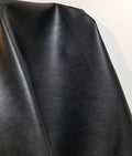 NAT Leathers 24 inch x 54 inch Vegan Faux Leather Fabric by the Yard Synthetic Pleather 0.9 mm Soft Smooth Upholstery 9 sq.ft. (24" x 54" -2/3 of Yard) (Black) - color: Black