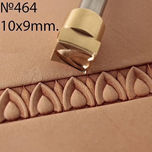 DandS ltd Leather Stamp Tool, Heart Border, Professional Steel Craft Tool for Leatherworking, Embossing, Carving & Stamping Leather Projects, Belts, Wallets & DIY Projects Compatible with Mallet #464 - color: Heart Border 0.39" x 0.35"