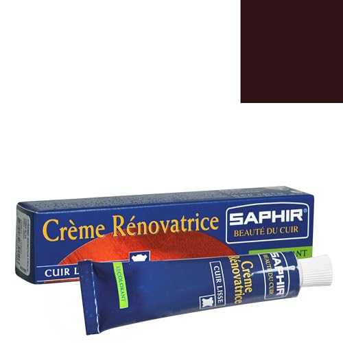 SAPHIR Beauté du Cuir Renovating Cream 25 ml - Professional Leather Repair & Color Restoration Cream - color: Burgundi