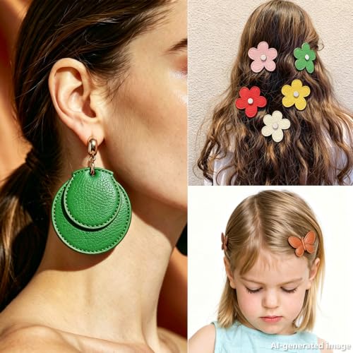 Picheng Lychee Faux Leather Fabric: 13.8" x 53"Soft Green Faux Leather Roll | Lychee Texture Solid Color Faux Leather Sheets Marine Vinyl for Making Crafts Leather Earrings Bows Sewing DIY (Green) - color: Green