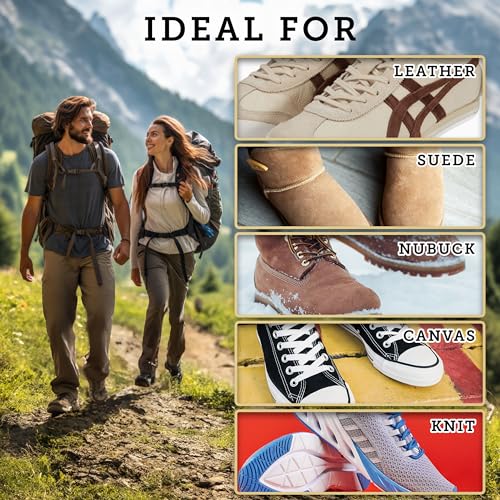 Care & Cool Suede & Nubuck Cleaning Kit, Hog Hair Brush & Eraser, 2-Piece | Lift Dirt, Erase Marks & Revive Nap with Dry Care; 100% Hog Hair Brush & Rubber Eraser; For Shoes, Boots, Bags & Jackets