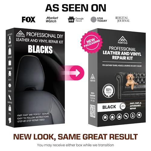 Professional Black Leather Repair Kit for Furniture, Couches, Boots, and Purses, Scratch Repair and Car Leather Restoration, All-Inclusive Vinyl Repair Kit, Quick and Easy to Use - color: Black