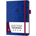 Clever Fox Dotted Journal, Blank A5 Notebook, Project Planner, Navy Blue - color: Navy Blue