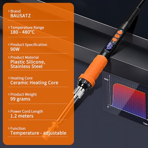 BAUSATZ 90W Internally Heated Electric Leather Heat Edge Machine Heater Leather Grooving Tool Leatherworking DIY Polishing Tool Sealer