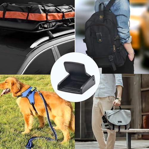 CooBigo 5pcs Webbing Cam Buckles Plastic Black Toggle Clip Backpack Straps - color: 1-1/4 Inch